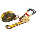 27 Ft. Ratcheting Truck Tie Down Strap J-Hook - 3333 Lb.