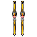 2 Piece 12 Ft. Heavy Duty Ratcheting Tie Down Straps - 1000 Lb.