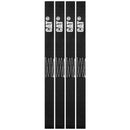 4 Piece Soft Loop Tie-Down Straps Black - 800 Lb.