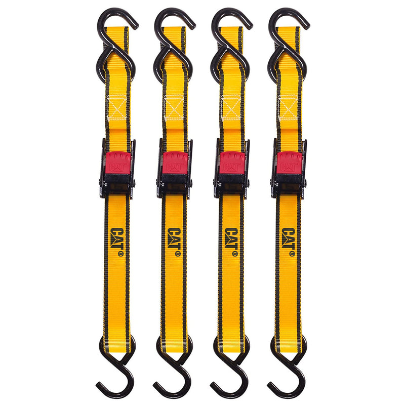 4 Piece 6 Ft. Cambuckle Tie-Down Straps - 400 Lb.