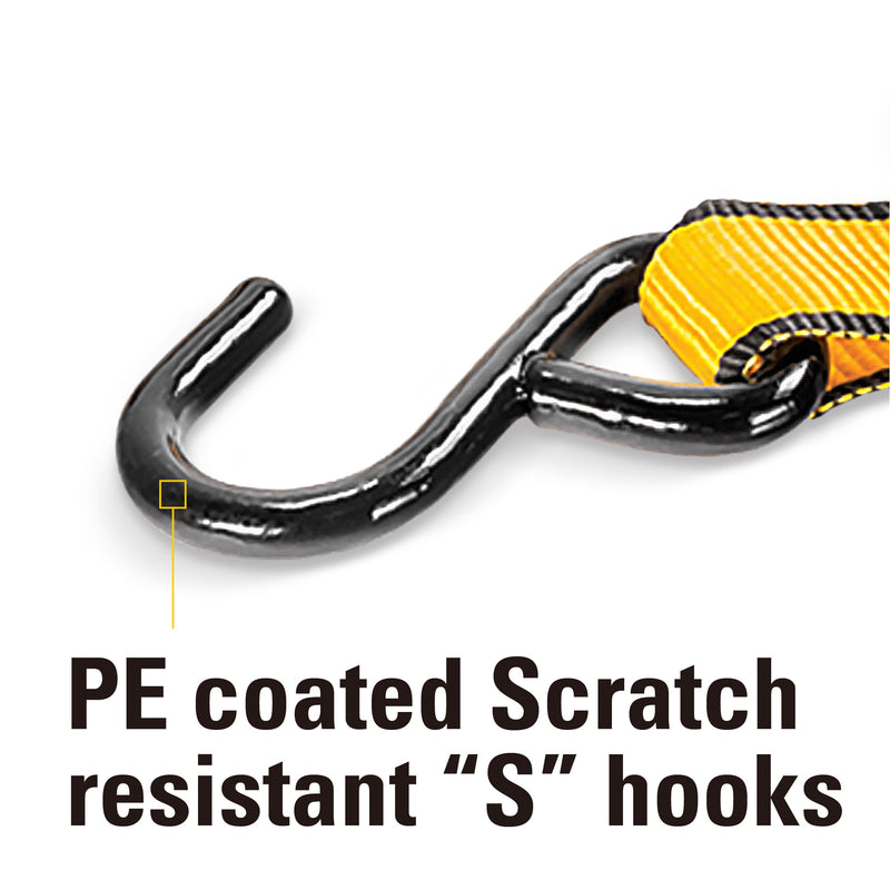 4 Piece 6 Ft. Cambuckle Tie-Down Straps - 400 Lb.