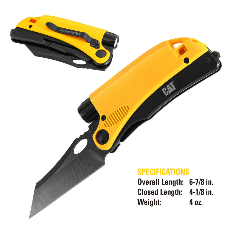 4-in-1 Multi-Function Tool with LED Light, Glass Break, and Whistle -980259