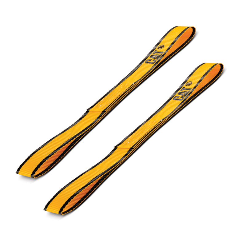 2 Piece Soft Loop Tie-Down Straps Yellow - 1000 Lb.