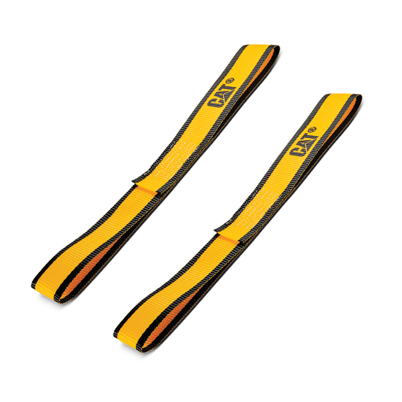 2 Piece Soft Loop Tie-Down Straps Yellow - 1500 Lb.