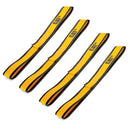 4 Piece Soft Loop Tie-Down Straps Yellow - 1000 Lb.