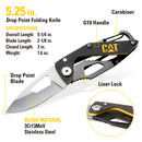 2 Piece Key Chain Light and 5-1/4 Inch Folding Skeleton Knife Set