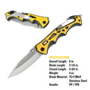 Cat 7-3/4 Inch Pocket Knife  With Glass Break - 980524