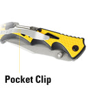 Cat 7-3/4 Inch Pocket Knife  With Glass Break - 980524