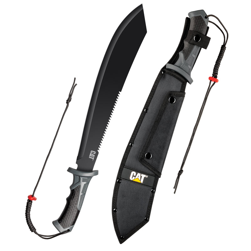 Cat 21 Inch Bolo Machete with Sheath and Shoulder Strap - 980691ECT