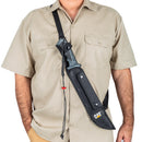 Cat 19 Inch Straight Machete/Saw with Sheath and Shoulder Strap - 980692ECT