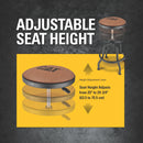 Cat Rustic Designer Shop Stool with Faux-Leather Seat Cushion - 980841ECE