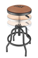Cat Rustic Designer Shop Stool with Faux-Leather Seat Cushion - 980841ECE