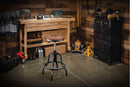 Cat Rustic Designer Shop Stool with Faux-Leather Seat Cushion - 980841ECE