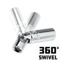 Powerbuilt 3/8 Inch Drive 13/16 Inch U-Joint Spark Plug Socket - 643003