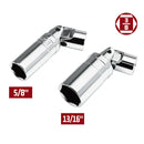 Powerbuilt 3/8 Inch Drive 13/16 Inch U-Joint Spark Plug Socket - 643003