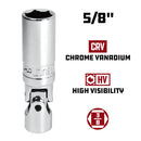 Powerbuilt 3/8 Inch Drive 5/8 Inch U-Joint Spark Plug Socket - 643002