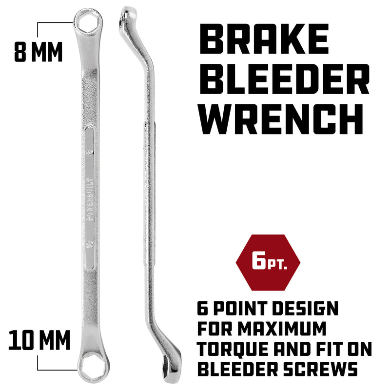 Powerbuilt 8mm X 10mm Brake Bleeder Wrench