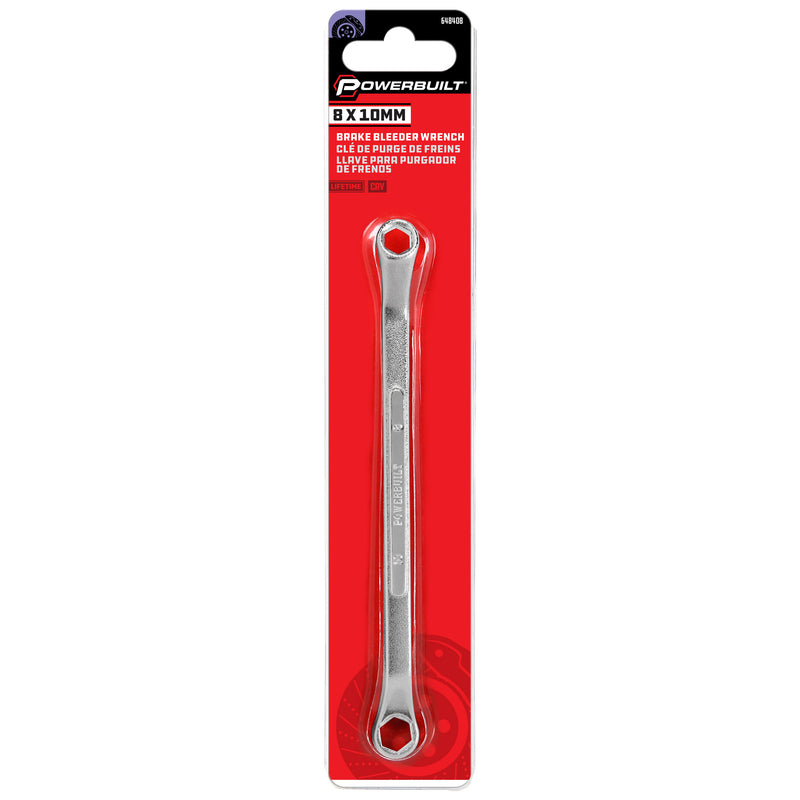 Powerbuilt 8mm X 10mm Brake Bleeder Wrench