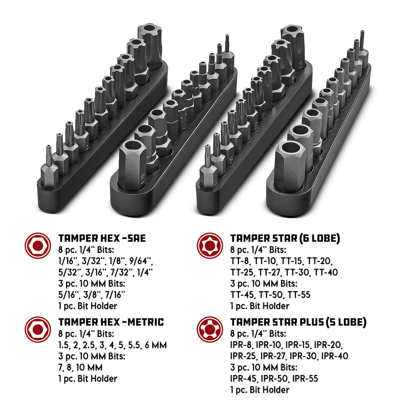 81 Piece Solutions Socket and Bit Set for Specialty and Damaged Fasteners