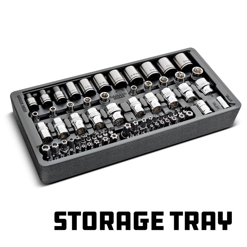 81 Piece Solutions Socket and Bit Set for Specialty and Damaged Fasteners