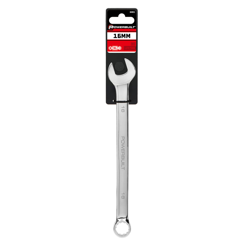 Powerbuilt 16 MM Fully Polished Long Pattern Metric Combination Wrench - 640451