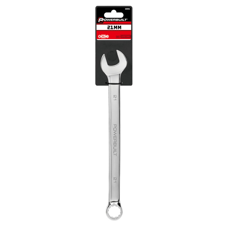 Powerbuilt 21 MM Fully Polished Long Pattern Metric Combination Wrench - 640491