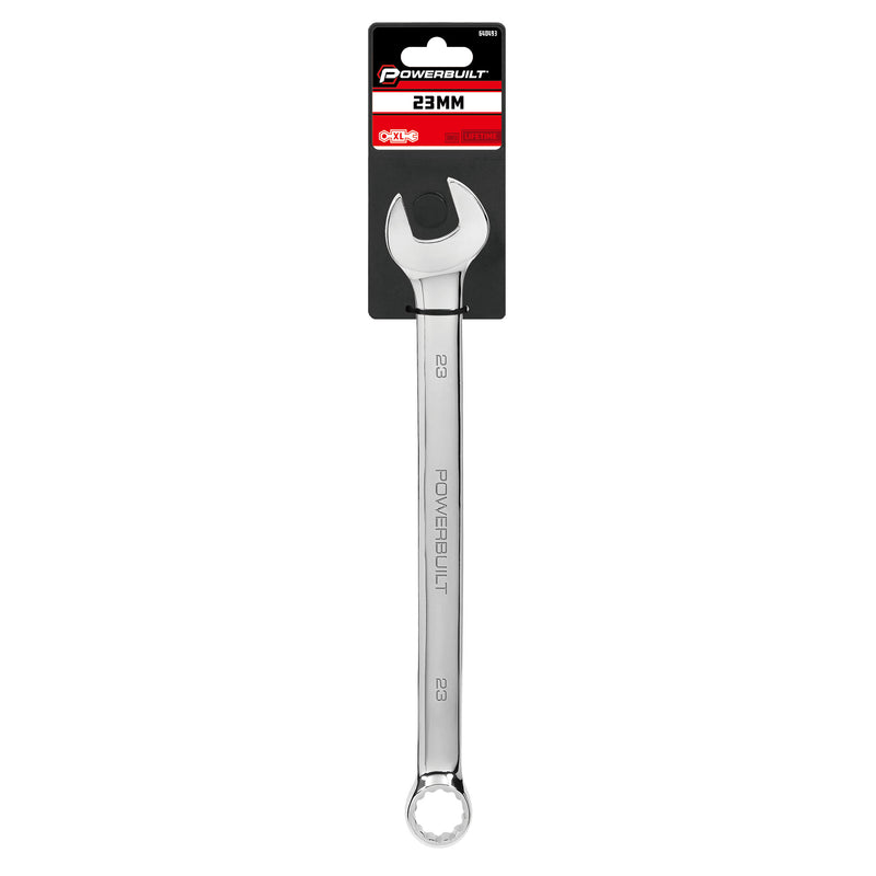 Powerbuilt 23 MM Fully Polished Long Pattern Metric Combination Wrench - 640493