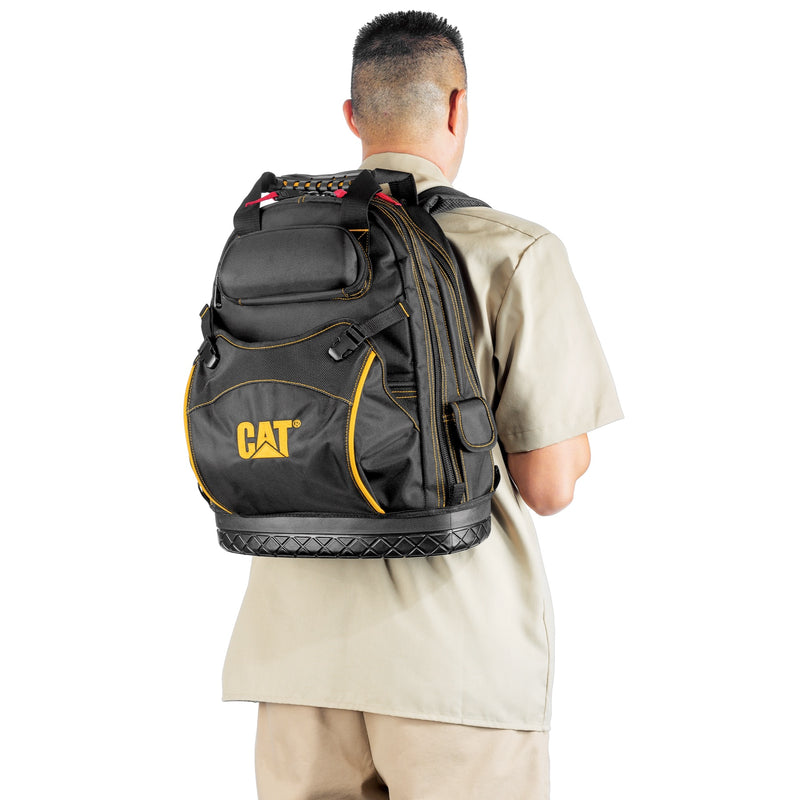 backpack wih 18 laptop sleeve 18 in. Pro Tool Backpack 31 Pockets Laptop Sleeve 1680D Polyester