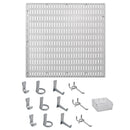 14 Pc. Garage Organizer Wall Storage System with Pegboard, Hooks and Hangers