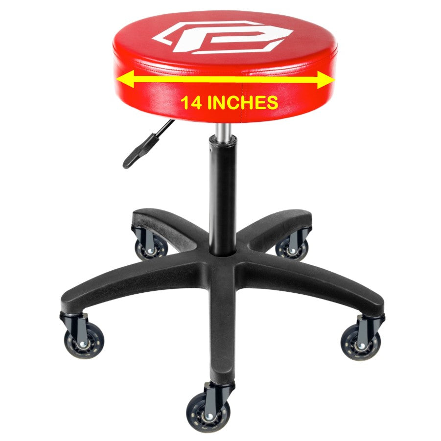 Adjustable Rolling Shop Stool