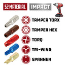 Powerbuilt 36Pc Colored Bit Set with Storage Case - 240378