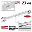 Powerbuilt 27 MM Fully Polished Long Pattern Metric Combination Wrench - 641686