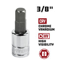 3/8 in. Dr. Hex Bit Sockets - SAE