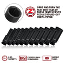 Powerbuilt 3/8 in. Drive x 12 mm 6 Point Deep Well Impact Socket - 647146