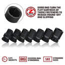 Powerbuilt 3/8 Inch Drive x 7/8 Inch Impact Socket - 647452