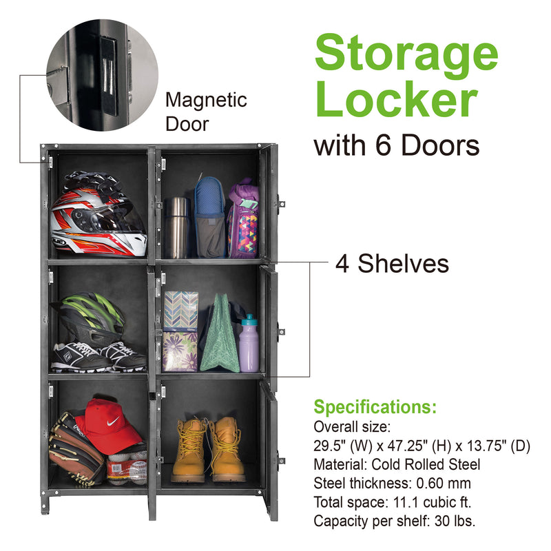 Allspace Storage Locker with 6 Doors - 240037T