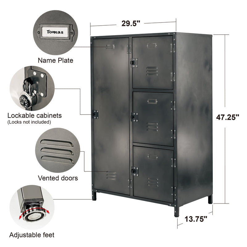 Allspace Wardrobe Locker with 4 Doors - 240038T