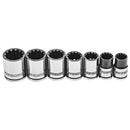 Powerbuilt 7 Piece 3/8 Inch Drive Universal Socket Set with Tray - 642054