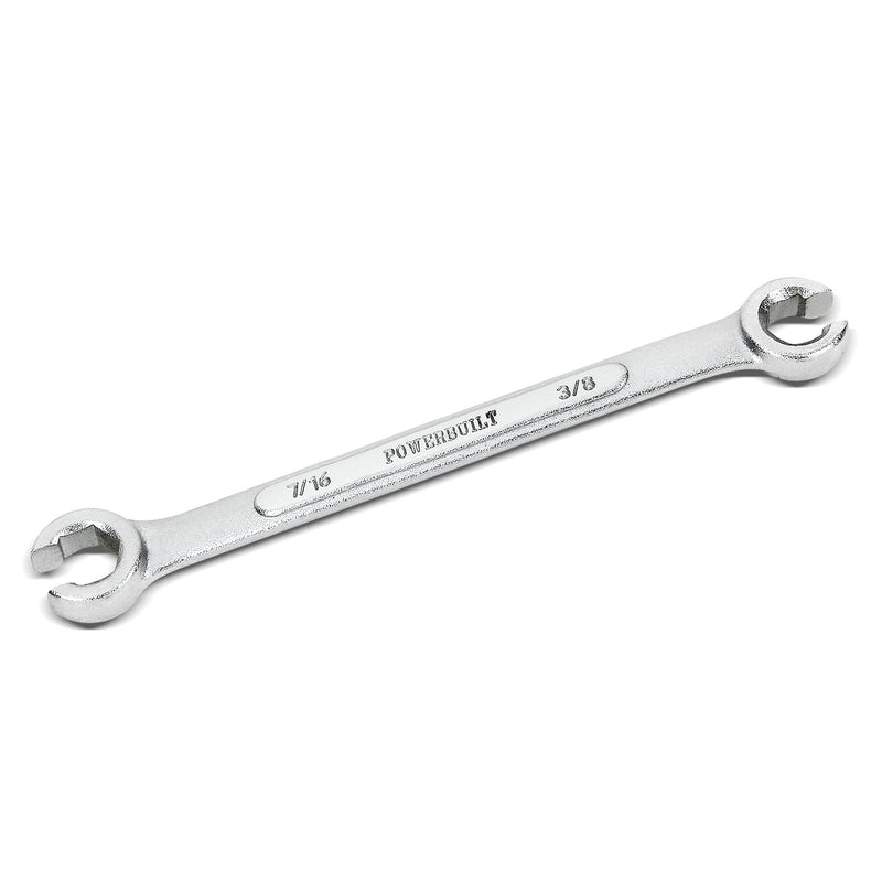 Powerbuilt 3/8 x 7/16 Inch SAE Flare Nut Wrench - 640085