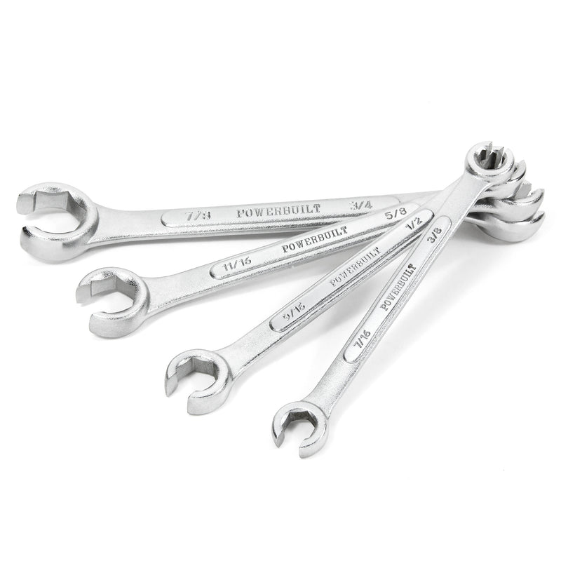 4 Piece SAE Flare Nut Wrench Set