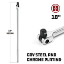 Powerbuilt 1/2 Inch Drive 18 Inch Flex Handle - 640853