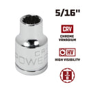 3/8 in. Dr. Sockets - SAE Shallow - 12 Pt.