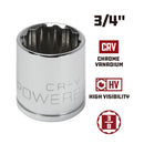 3/8 in. Dr. Sockets - SAE Shallow - 12 Pt.