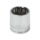Powerbuilt 3/8 Inch Drive x 21 MM 12 Point Shallow Socket - 641025
