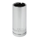 Powerbuilt 3/8 Inch Drive x 13/16 Inch 6 Point Deep Socket - 641207