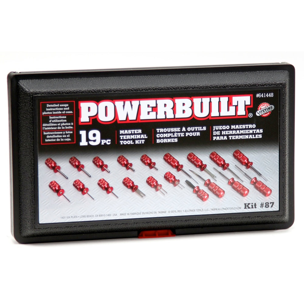 Kit D'outils Powerbuilt Master Terminal 19 Pièces - Référence 641448, Neuf - Pour Connexions électriques Auto
