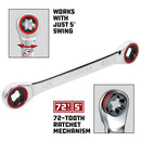 Powerbuilt Ratcheting Double Box-End E-Star Wrench - E20/E24 - 641762