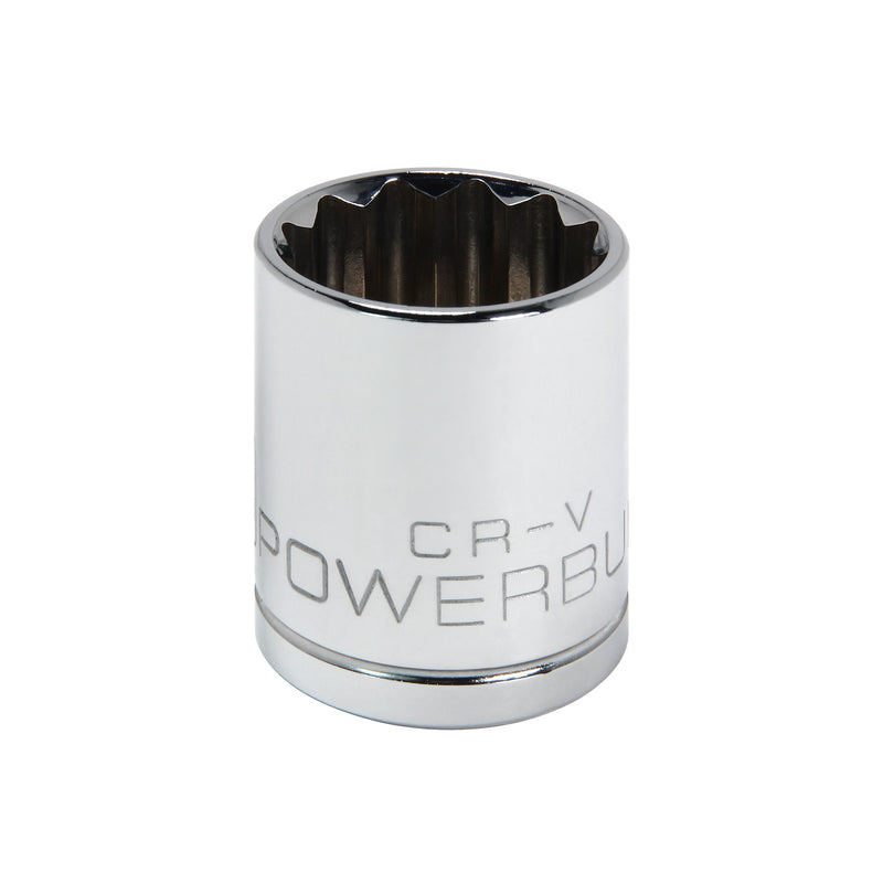 Powerbuilt 1/2 Inch Drive x 15/16 Inch 12 Point Shallow Socket - 642006