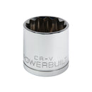 Powerbuilt 1/2 Inch Drive x 1-1/4 Inch 12 Point Shallow Socket - 642011