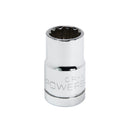 Powerbuilt 1/2 Inch Drive x 14 MM 12 Point Shallow Socket - 642012